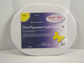 Craft Cotton Co. 4Pcs 100% Cotton Oval Placemat Bosal Craft-Tex Plus Double-Sided Fusible Interfacing